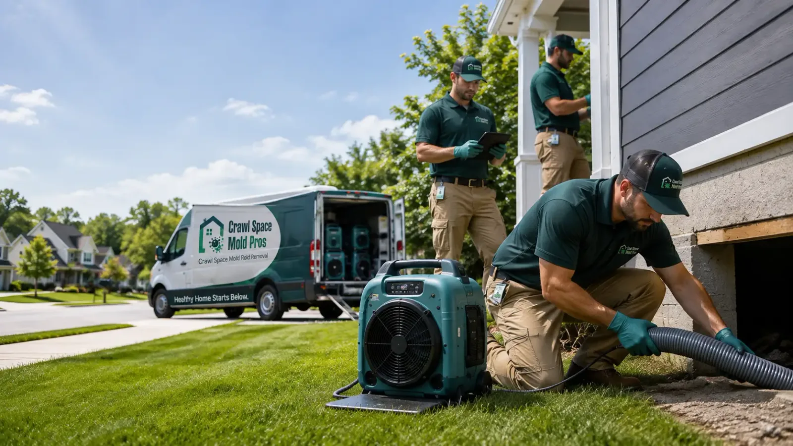Crawl Space Mold Removal in Huron, SD